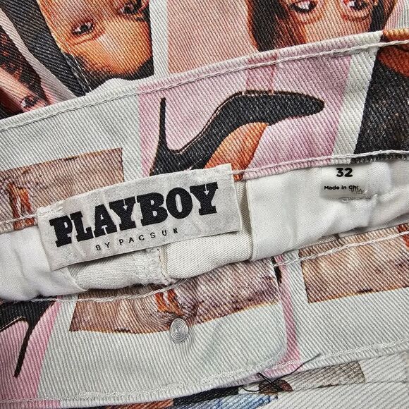 Playboy By Pacsun Polaroid Photo Straight Leg Jeans Men's Size‎ 32 - Picture 7 of 15